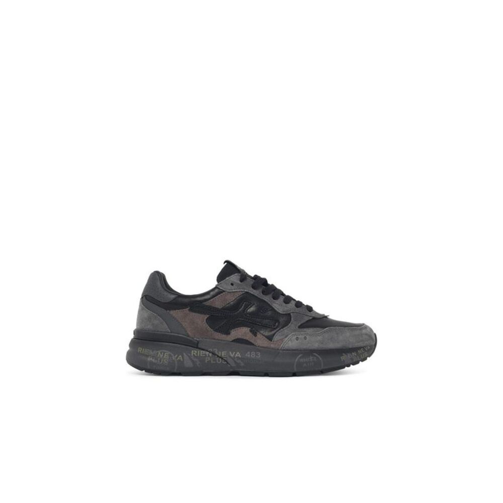 Premiata 'Mick 0.1' Black Leather Sneakers Men